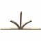 Ekena Millwork Richland Smooth Timber Gable Bracket, Douglas Fir, 96"W x 56"H x 3 1/2"D x 3 1/2"F, 14/12 Pitch GBW096X56X0404RIC00SDF - alternate 3
